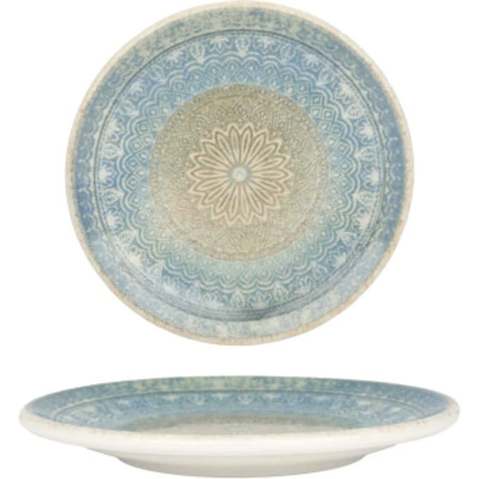 Bonna Dessertbord - Rivus Ethnic - Porselein - 15 cm - set van 6
