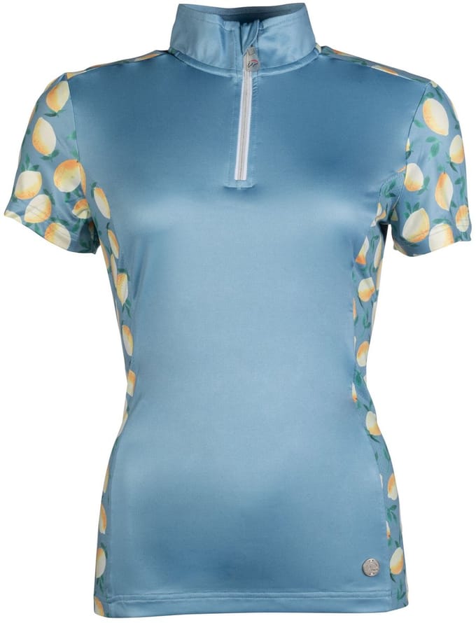 ruiter shirt hkm maat l yellow blue