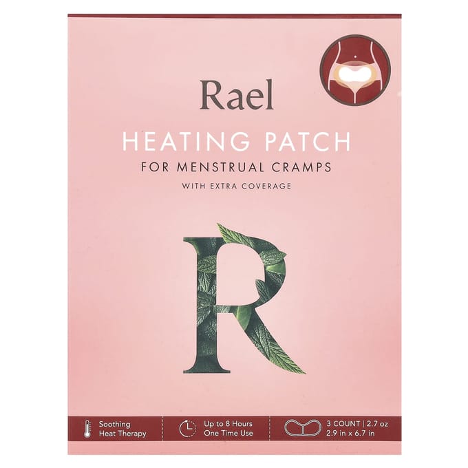 Patchs Chauffants pour Douleurs Menstruelles, Paquet de 3 beige