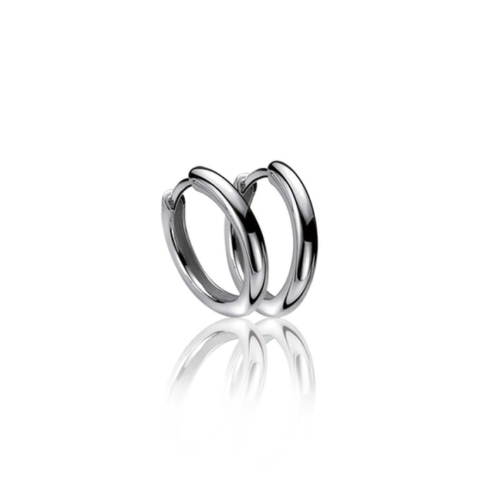 ZINZI zilveren oorringen 15 x 2mm glad met luxe klapsluiting ZIO401