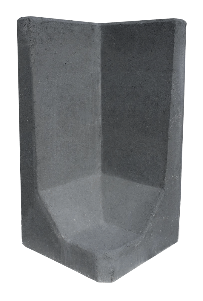 L-Hoekelement 80x40x40 Antraciet