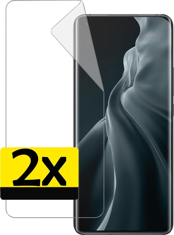 Screenprotector - Folie Geschikt voor Xiaomi Mi 11 - 2 Stuks - Ultra Clear - Bescherm Folie - Soft TPU - Screen Protector