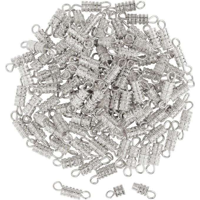 VBS Schroefdoppen "3,8 mm", 100 stuks - Zilverkleurig