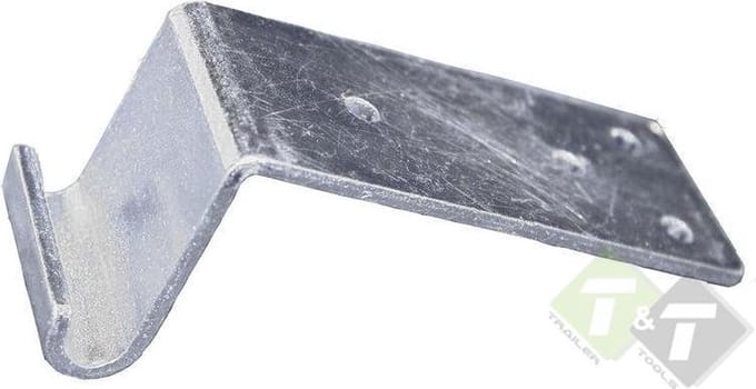 Tegenstuk haaks, 80mm x 35mm x 3mm (L x B x D), verzet van 40mm