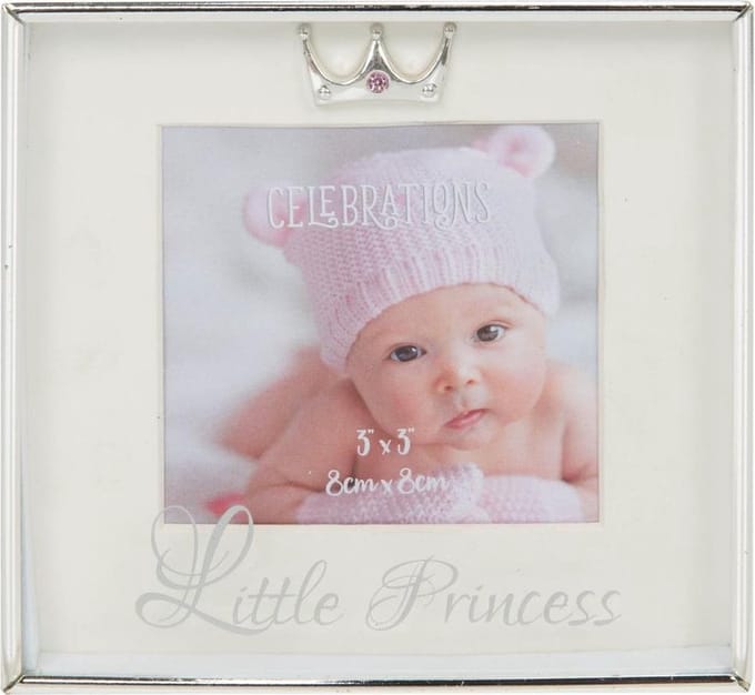 verzilverd fotolijstje little princess