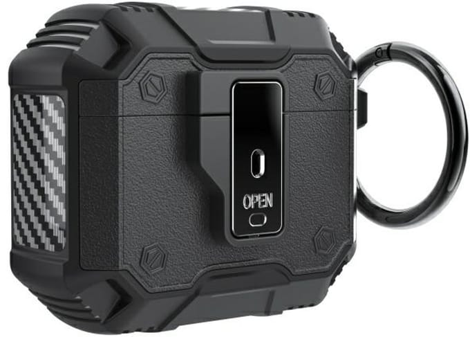 Beline AirPods Click Cover - Luksueus Ontwerp - Zwart - Duurzaam