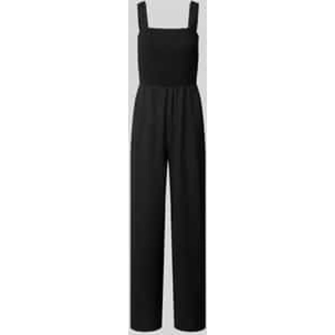 regular fit jumpsuit met gesmokte romp model 'ELISE'