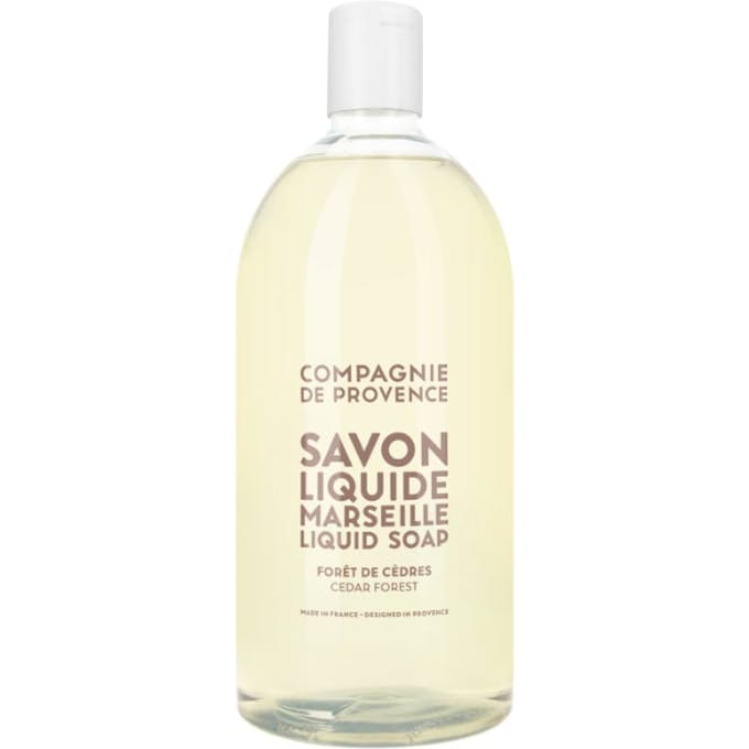 Savon de Marseille vloeibare handzeep Extra Pur Forêt de Cèdres 1 liter navulling
