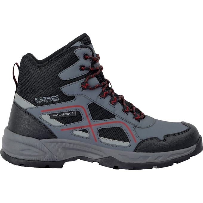 Regatta Heren Vendeavour Wandelschoenen (Graniet/Rio Rood)