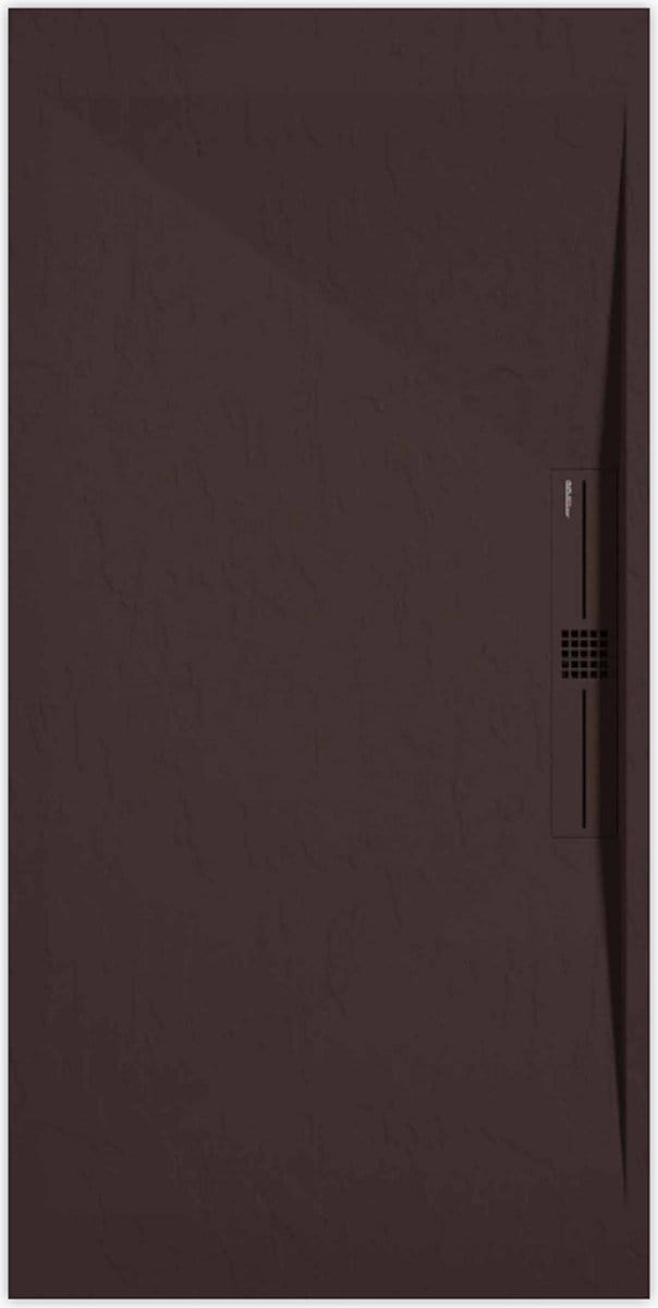 Sanifun douchebak Stone Side Chocolate Slate 1400 x 700 P