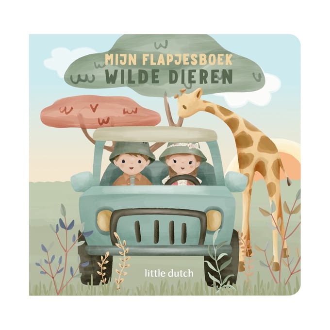 Little Dutch Mijn flapjesboek wilde dieren Green unisex