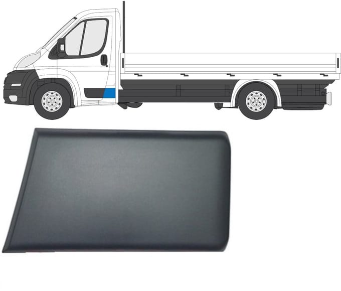Zijlijst sierlijst voor Peugeot Boxer 2006-2018 / Links