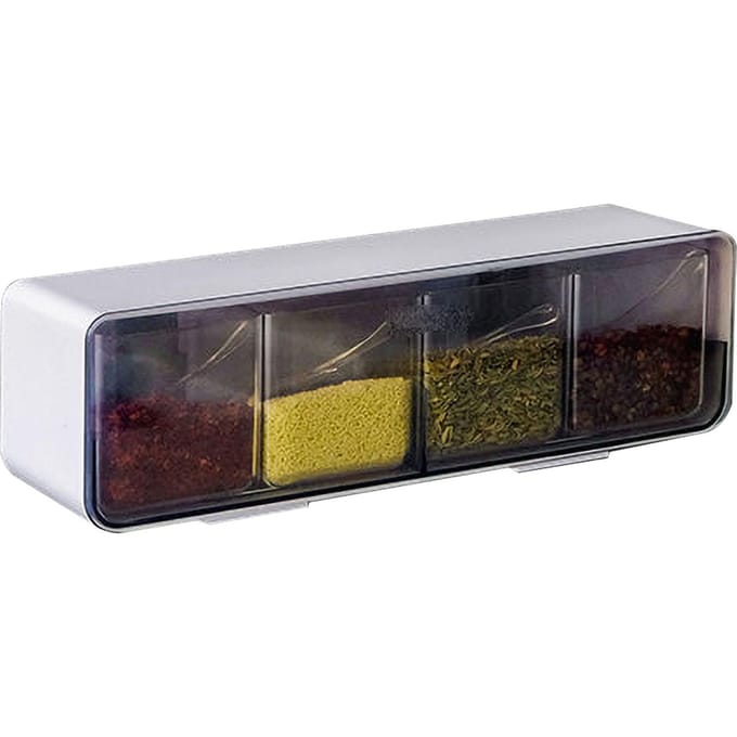 Aan de muur gemonteerde kruidenbox 400ml grote capaciteit kruidenbewaarcontainer voor keuken gray