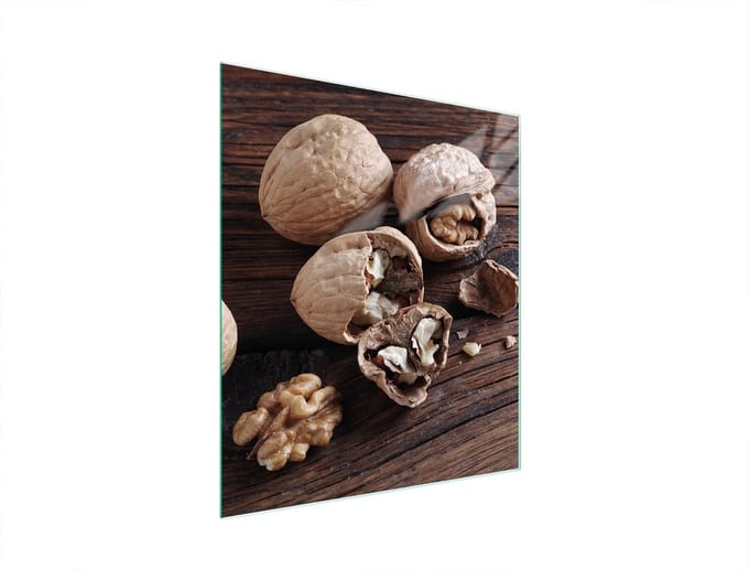 TMK ArtDeko - Snijplank Glas - 45x52 cm - Walnoten Motief