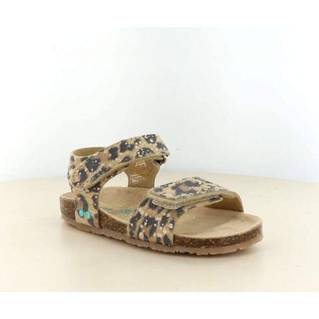 Bimi Beach Platte Sandalen Meisjes Bruin