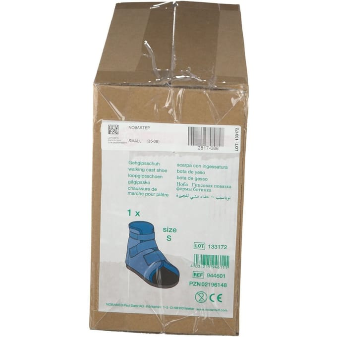 Nobastep Gipsschoen Hoog - S - blauw - per schoen