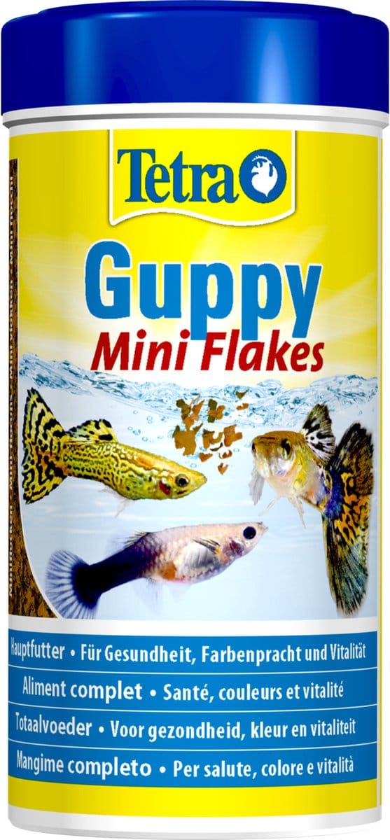 2x250ml Tetra Guppy Mini Flakes Fischfutter