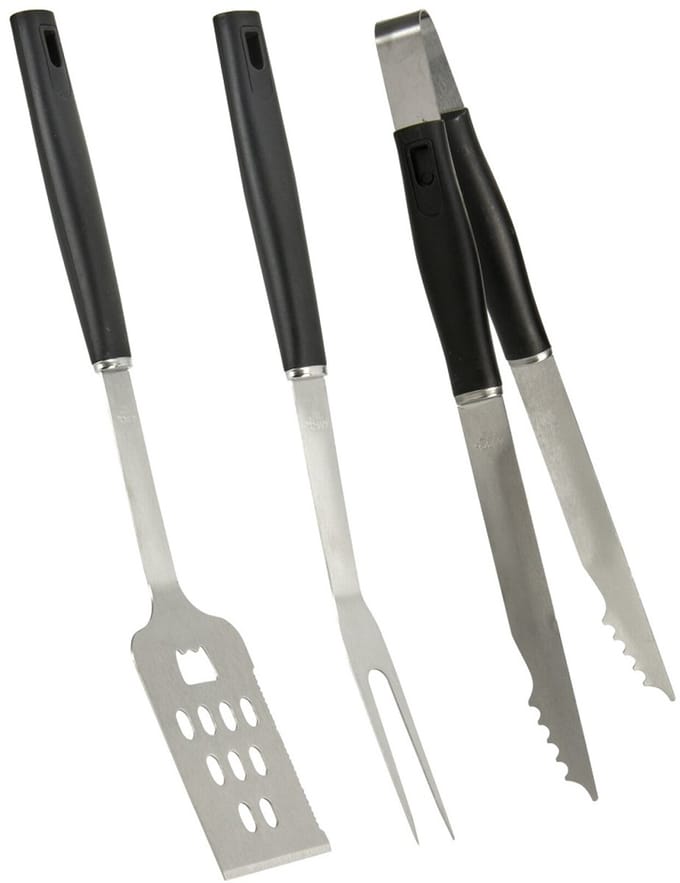 Koopman Serie - Barbecuegereedschapset - Roestvrijstalen Spatel - Vork - Tang