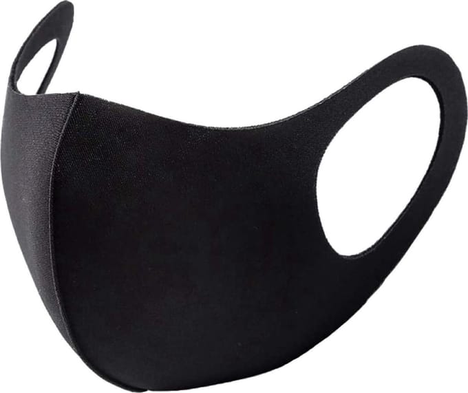 Wasbaar Mondkapje Zwart Wasbaar Mondmasker Elastisch Mondkapjes