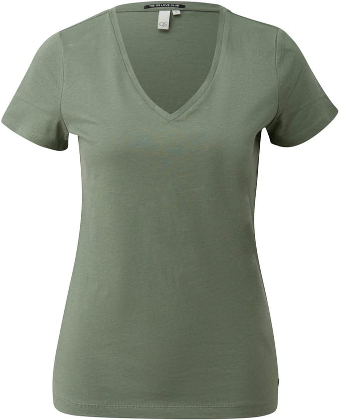 Q/S designed by - Dames t-shirt - Maat S - Vrouwen - Groen - katoen