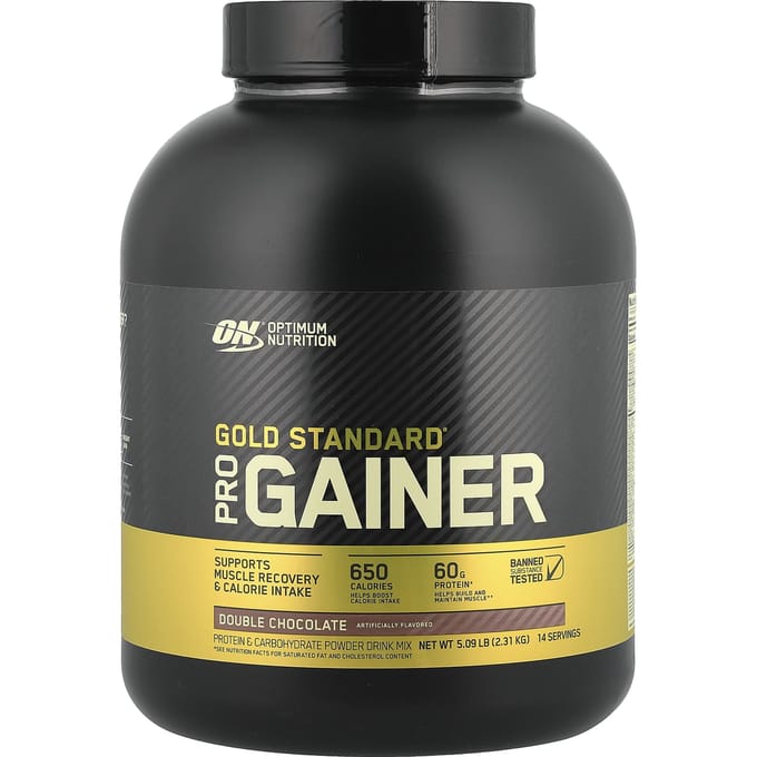 Gold Standard, Pro Gainer, Dubbele Chocolade, 2,31 kg(5,09 pond)
