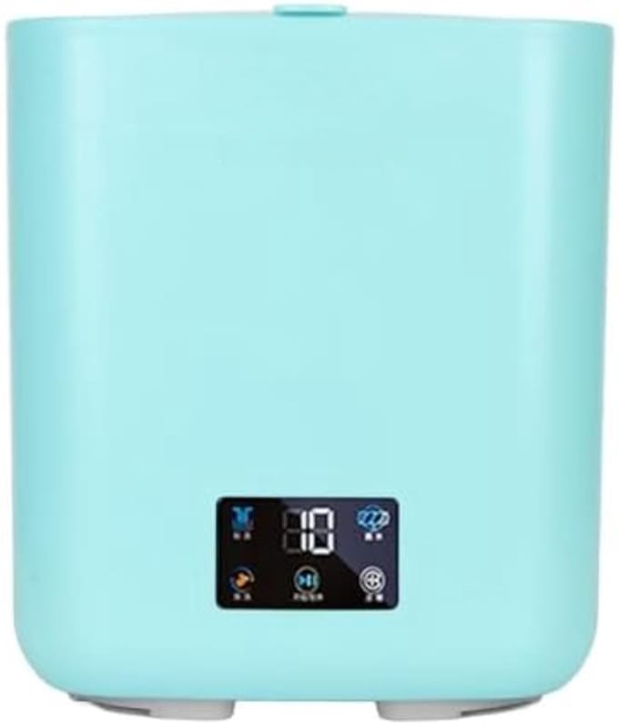 QORA® Mini Wasmachine - Wasmachine - Groenachtig blauw - ‎27cm x 27cm x 30cm