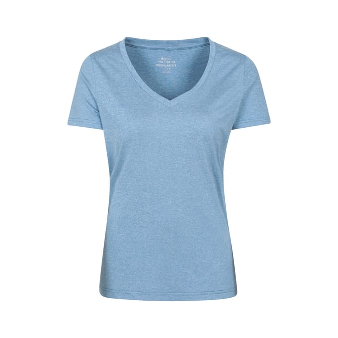 Mountain Warehouse Dames/Dames Vitaliteit V Hals T-shirt (Blauw)