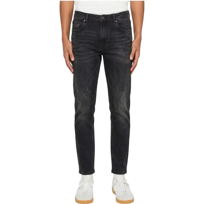 Urban Classics - Basic Slim Fit Jeans Broek rechte pijpen - Taille, 42 inch - Zwart
