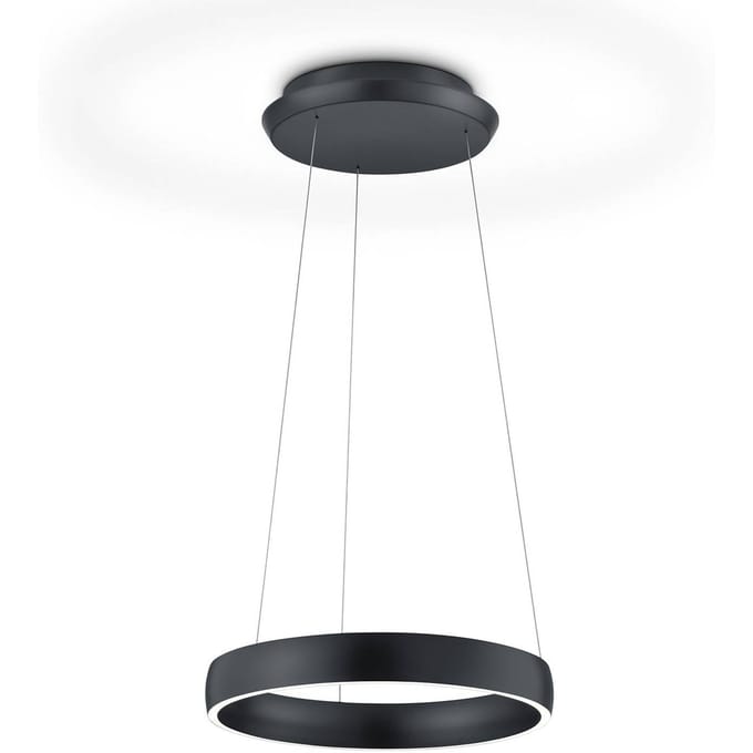 Knapstein LED hanglamp Sara-40 zwart, 2.200-3.000 K