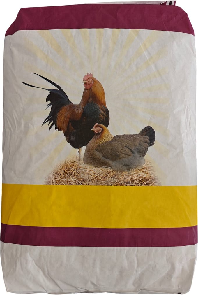 Voerwaarts Legmeel voor kippen - 20kg - Grove structuur & okergele dooier