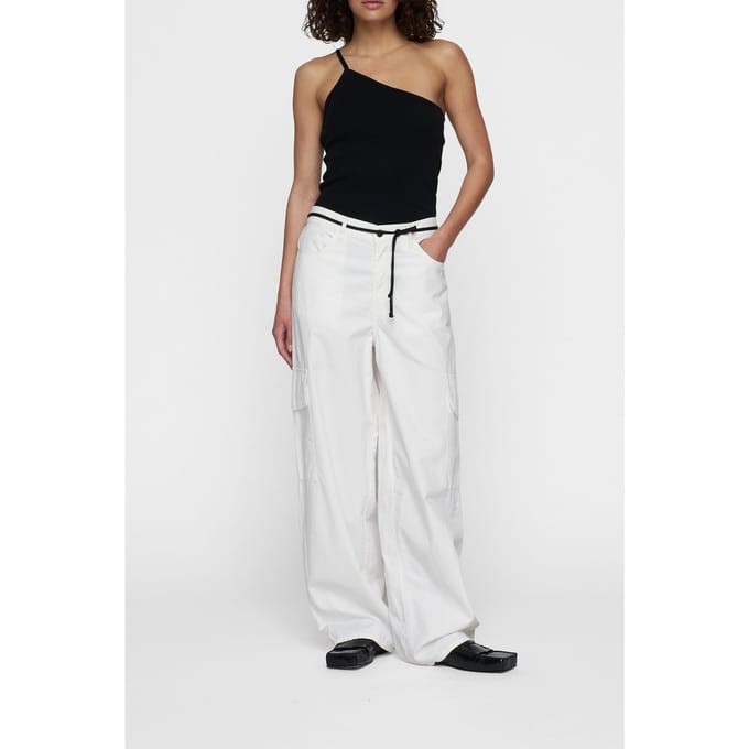 10DAYS Statement Safari Pants Ecru Maat: S | Cargobroeken Outlet | Dames | Wit