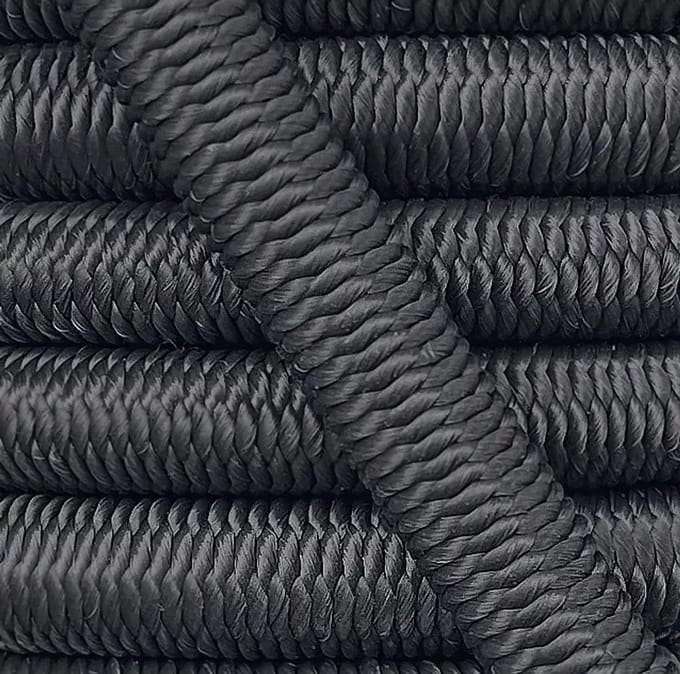 Elastisch Touw - 12mm - zwart - Per meter