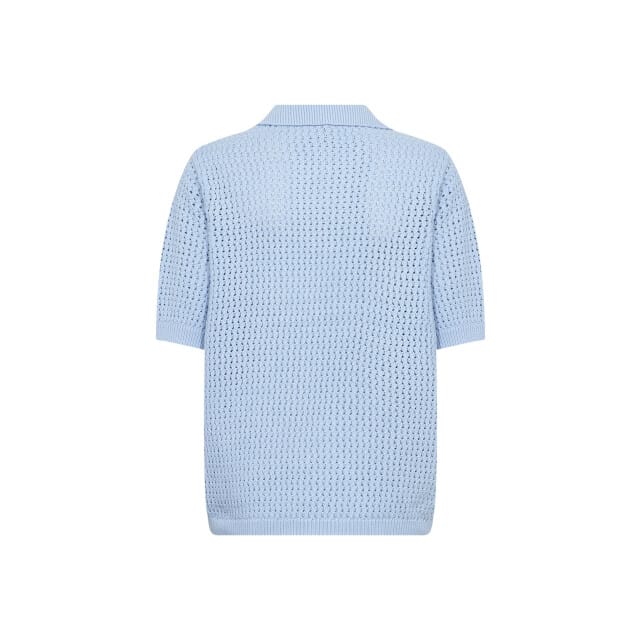 Gebreide pullover met polokraag en 1/2-mouwen model 'DENEFA'
