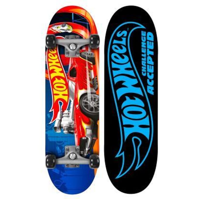 Hot Wheels - Skateboard - Dubbele Kick - 71 x 20 cm