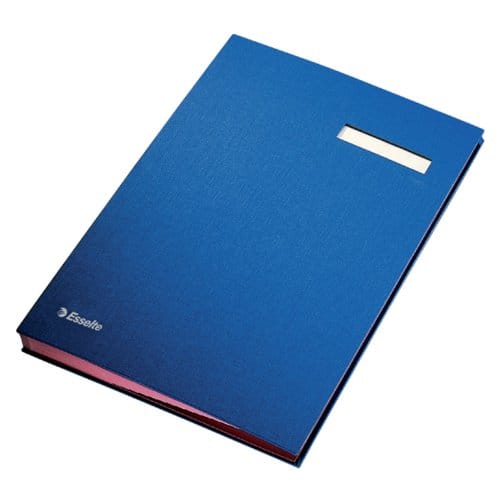 Esselte Vloeiboek Karton - met 20 Scheidingbladen - Blauw