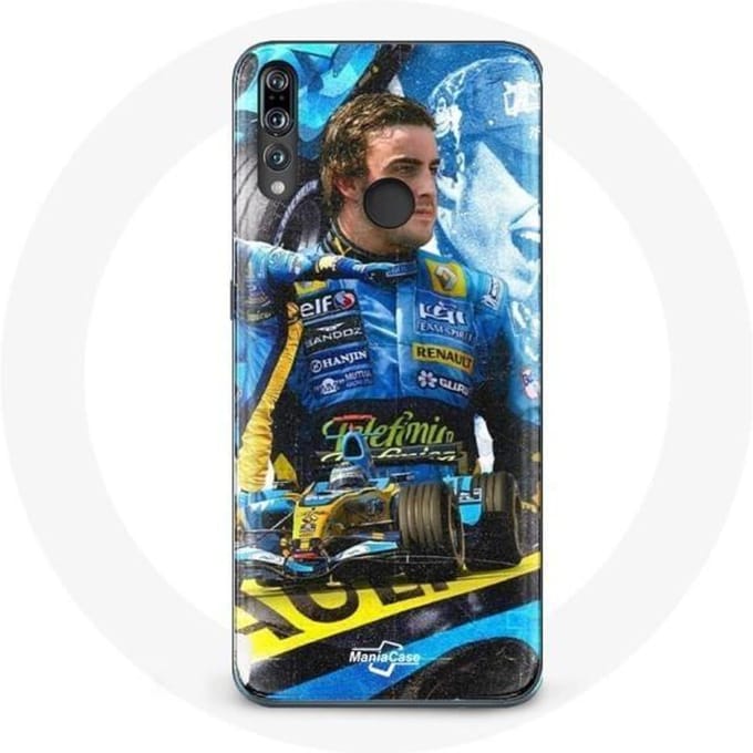 Case voor Huawei p30 lite Formule 1 Fernando Alonso F1 wereldkampioen