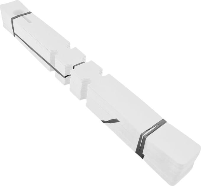 CombiCraft Losse sleufetiketten wit - 210x20mm - bundel van 100 stuks