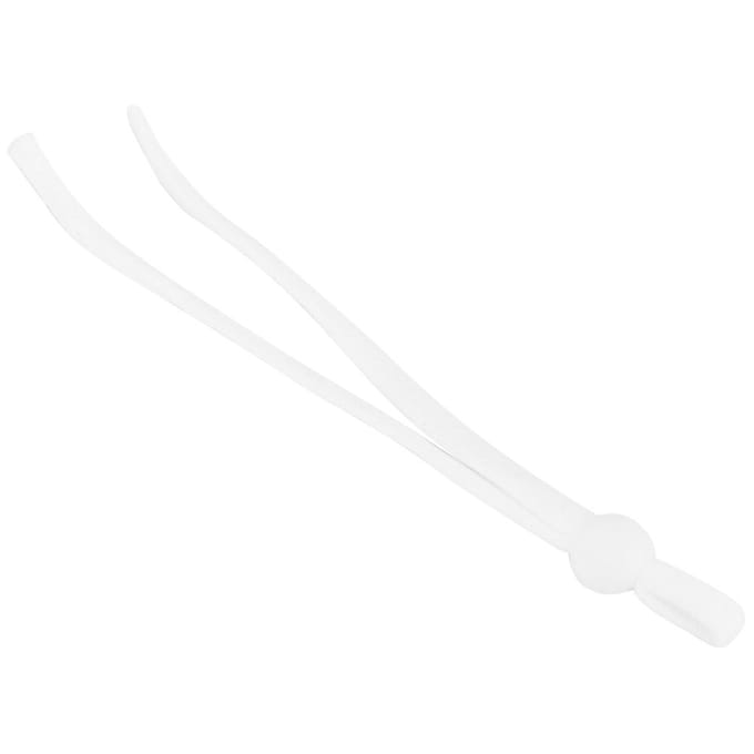 200 pièces Élastiques Boucle Réglable Élastique Cordon Corde pour Couture Blanc Plat blanc