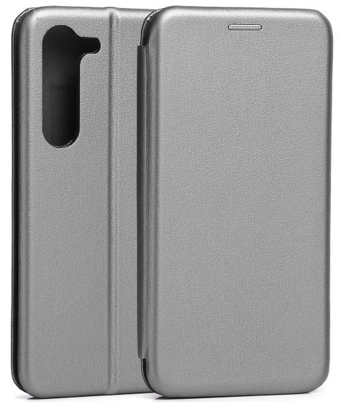 Beline Serie - Samsung Galaxy S23 Plus Hoes - Staalgrijs - Flap Cover - Magnetische Sluiting