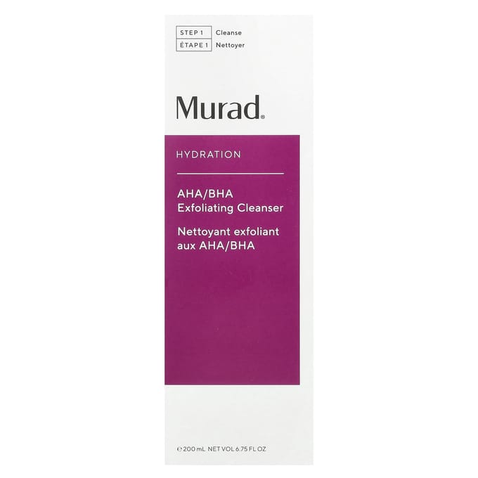Murad, Hydratant, Nettoyant Exfoliant AHA/BHA, 6,75 fl oz (200 ml) white