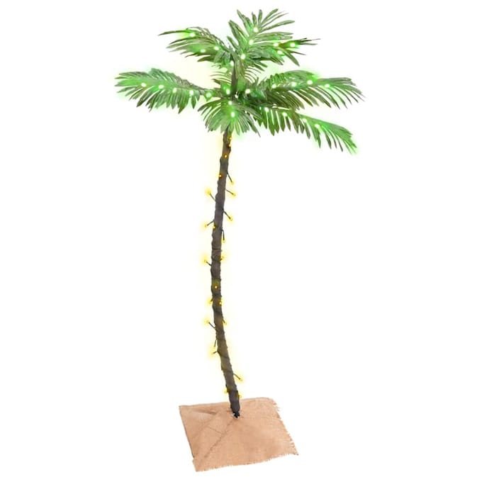 vidaXL - Palmboom - LED - 72 - LED's - warmwit - 120 - cm