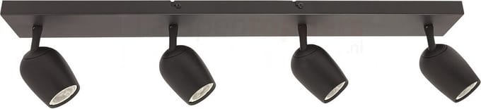 Freelight - Spot Trova 4 lichts L 75 cm zwart