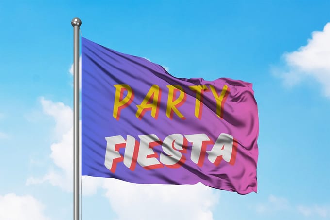 Party Flag - Fiesta Vlag - 150x100cm