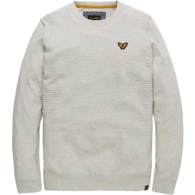 Breisel met halve rits en knopen in effen jacquard: Klassieke elegantie en comfort