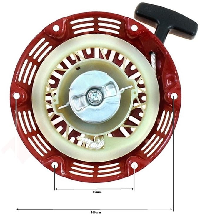 Trekstarter van Metaal passend op HONDA GX160 Merk BPC Parts