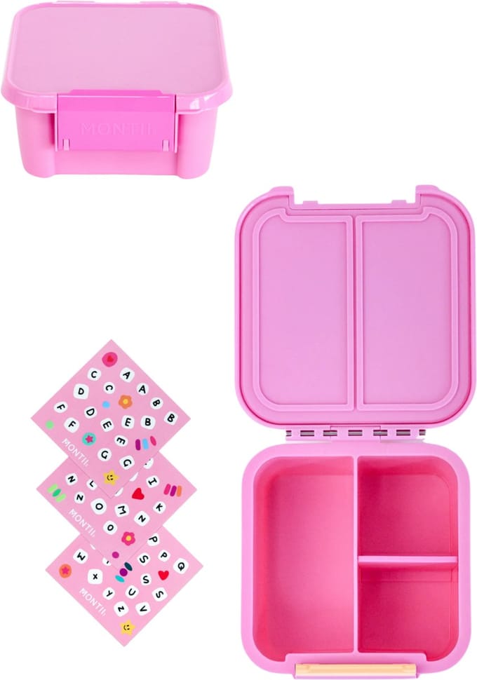 MontiiCo Bento 2 snackbox - lekvrije snackdoos - 2 vakjes - Floss / Friends Forever