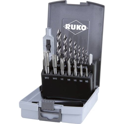 RUKO 259004RO ULTIMATECUT Handtapset 15-delig Metrisch M3 - M12 DIN 352, DIN 338 HSS 1 set(s)