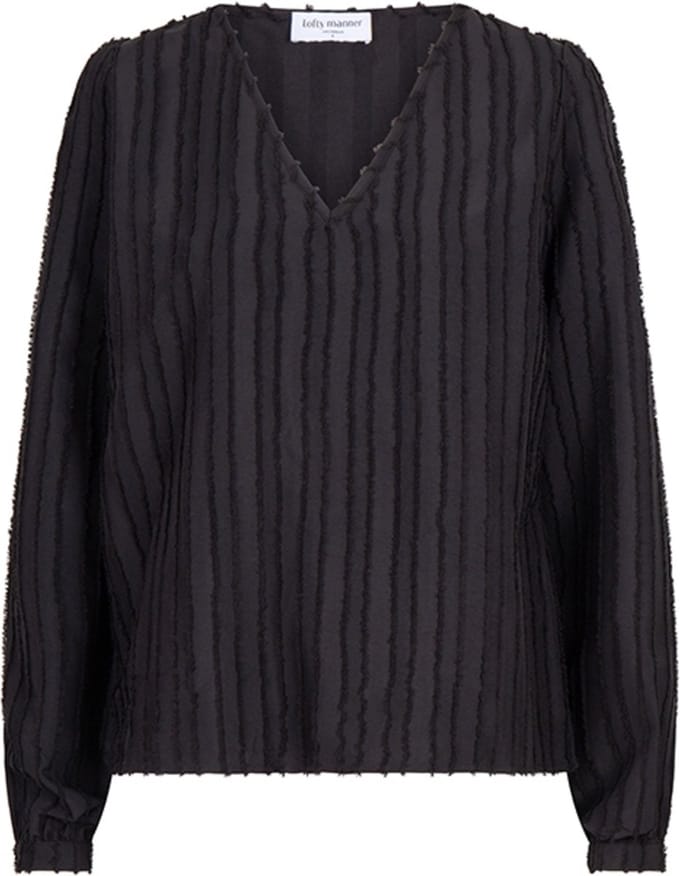 Lofty Manner Blouse Blouse Nancy Pj04 1 600 Black Dames Maat - M