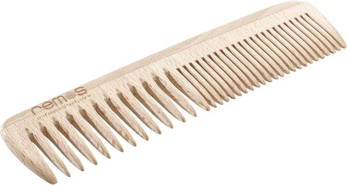 Houten Haarkam van Beukenhout, 19 cm, Middel/Fijne Vertanding, Antistatisch