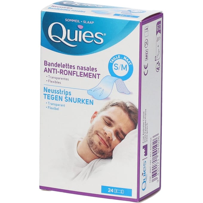 Quies Neusstrips Tegen Snurken 24 Verband(en)